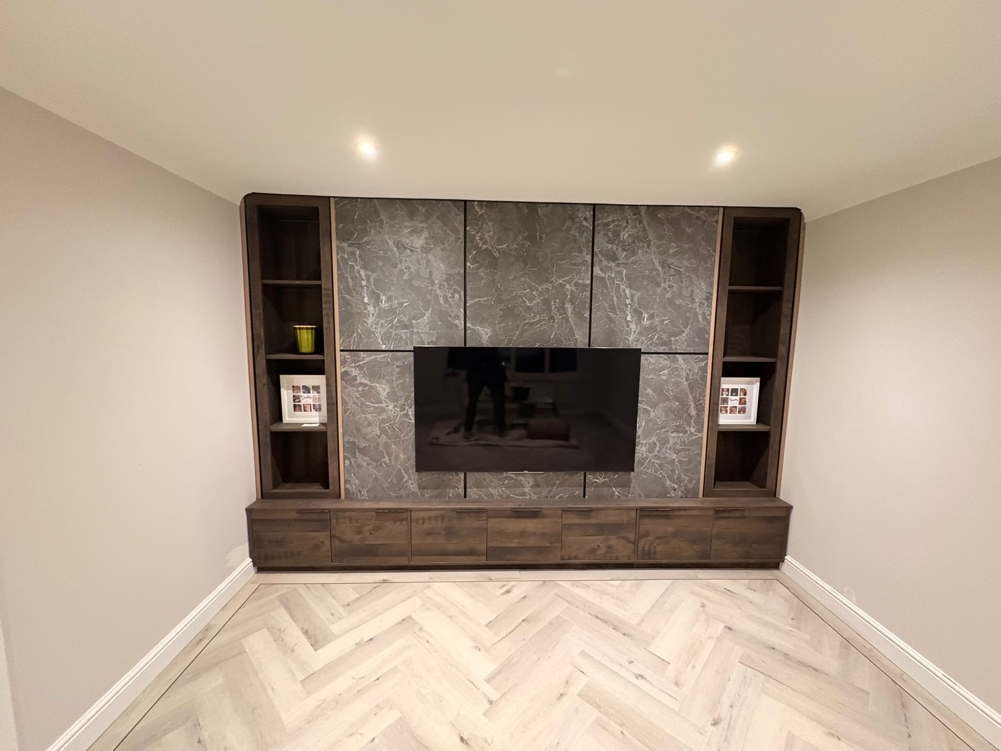 Bespoke media wall joinery